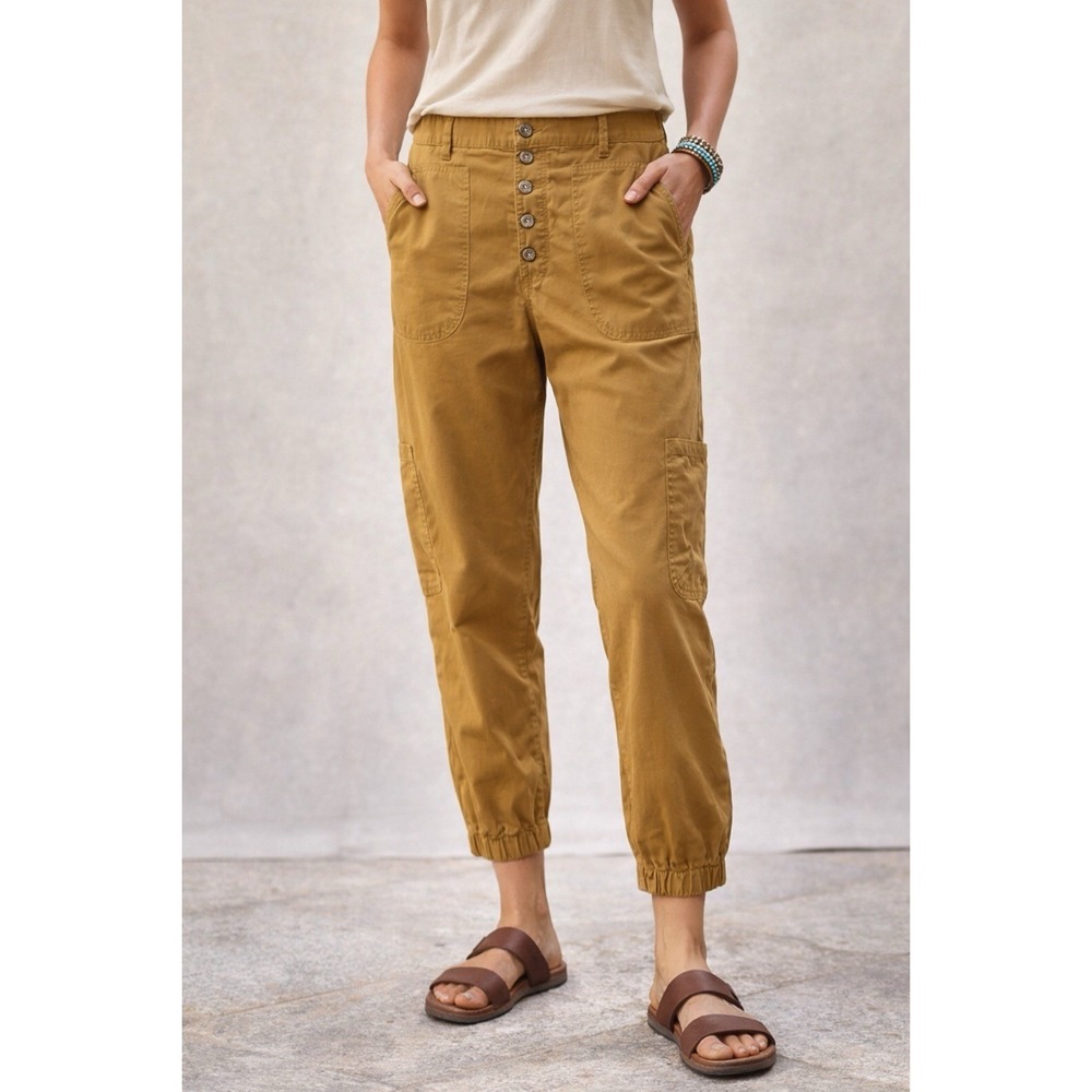 Sundance Jolienne Cotton Cargo Joggers Brown 4‎